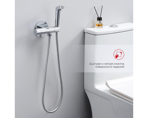 Смеситель Raglo R23.56 с гигиеническим душем встраиваемый с темостатом , хром