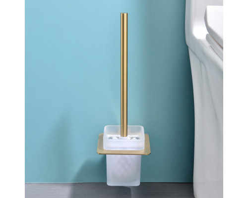 Ёршик для унитаза Raglo R301.10.03 с держателем,сатин золотой