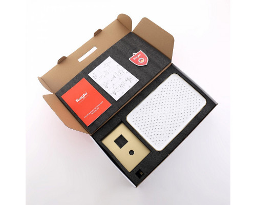 Душевая система Raglo R01.27.03 для ванны и душа встраиваемая на 3 режима излив поворотный 20 см, сатин золотой