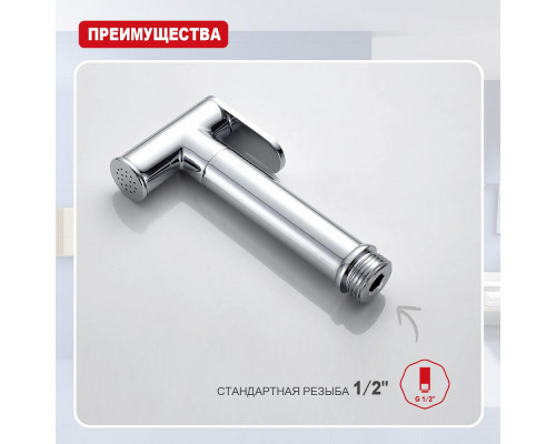 Лейка для гигиенического душа Raglo R460.03 латунь, хром