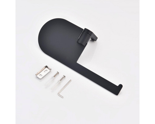 Держатель для туалетной бумаги Raglo R300.03.06 с полкой,черный