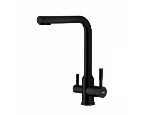 Смеситель Raglo R81.61.06 для кухни с подключением к фильтру излив поворотный, черный