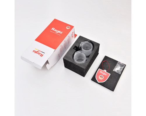 Стакан для зубных щеток с держателем Raglo R300.08.06 двойной,черный