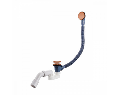 Слив-перелив для ванны Raglo R600.31.33 автоматический (клик-клак), латунь/пластик, матовая медь