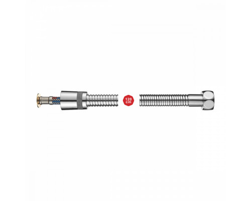 Шланг для гигиенического душа Raglo R404.15 с защитой от разрыва нержавеющая сталь 1,5 м, хром