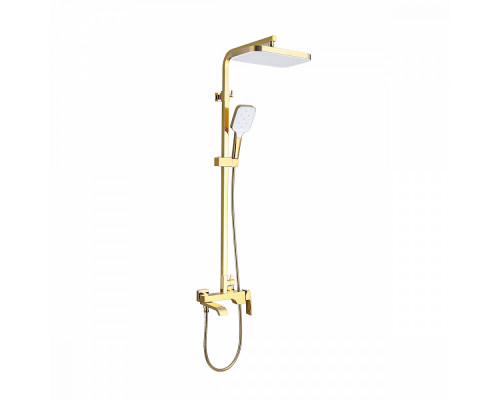 Душевая система Raglo R02.24.23 для ванны и душа излив поворотный 20 см, золото