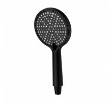 Лейка душевая Raglo R450.50.06 3-х режимная круглая пластик/силикон, черный