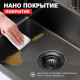 Кухонная мойка Raglo R701.6050 из нержавеющей стали в базу от 60см, графит