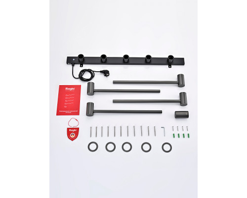 Полотенцесушитель электрический RAGLO R350.52.09 встраиваемый сенсорный с терморегулятором , графит