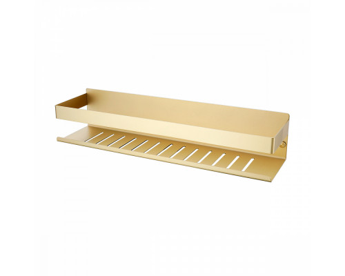 Полка для ванны и душа Raglo R340.03.03 прямая 400 мм,сатин золотой