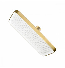 Лейка душевая верхняя Raglo R451.52.03 тропический душ 340*220мм пластик/силикон, Сатин золотой