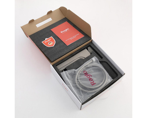 Смеситель Raglo R02.30.09 для ванны и душа настенный излив поворотный 15 см, графит