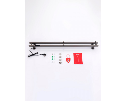 Полотенцесушитель электрический RAGLO R350.11.09 настенный сенсорный узкий с терморегулятором , графит