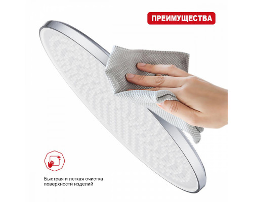 Лейка душевая верхняя Raglo R451.50 тропический душ ∅250мм пластик/силикон, хром