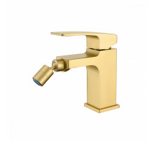 Смеситель Raglo R01.50.03 для биде монолитный, сатин золотой