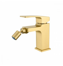 Смеситель Raglo R01.50.03 для биде монолитный, сатин золотой