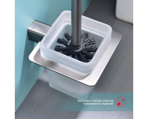 Ёршик для унитаза Raglo R301.10.09 с держателем,графит