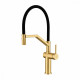 Смеситель Raglo R20.41.03 для кухни съёмный гибкий излив с магнитным фиксатором, сатин золотой