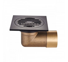 Душевой трап Raglo R605.10.06 100х100мм, нержавеющая сталь, черный