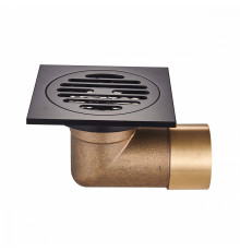 Душевой трап Raglo R605.10.06 100х100мм, нержавеющая сталь, черный