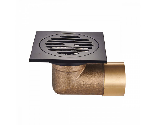 Душевой трап Raglo R605.10.06 100х100мм, нержавеющая сталь, черный