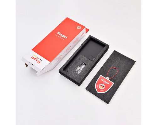 Держатель для туалетной бумаги Raglo R301.03.06 с полкой,черный