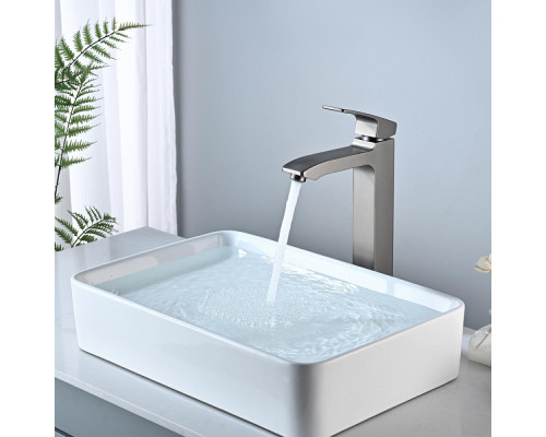 Смеситель Raglo R01.15.09 для раковины высокий монолитный, графит