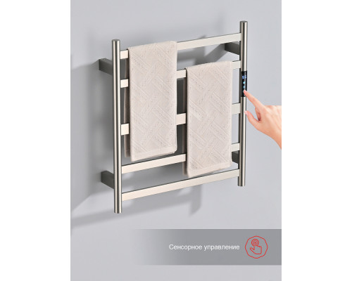 Полотенцесушитель электрический RAGLO R350.01.05 настенный сенсорный с терморегулятором , сатин