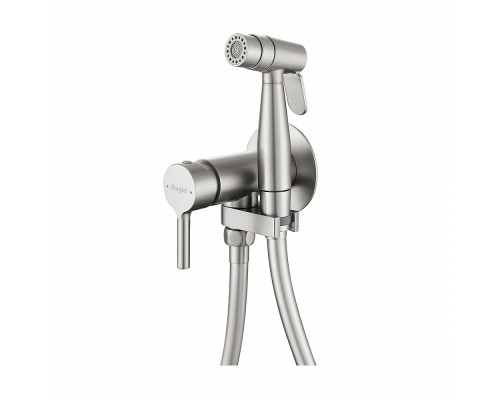 Смеситель Raglo R20.54.05 с гигиеническим душем встраиваемый , сатин