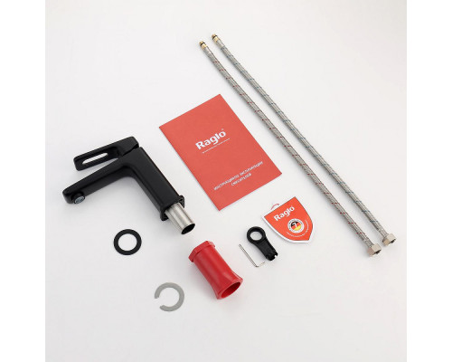 Смеситель Raglo R51.10.06 для раковины монолитный, черный