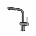 Смеситель Raglo R86.49.09 для кухни с выдвижным изливом, графит