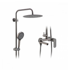Душевая система Raglo R10.24.09 для ванны и душа излив поворотный 15 см, графит