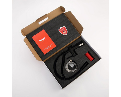 Смеситель Raglo R86.41.06 для кухни съёмный гибкий излив с магнитным фиксатором, черный