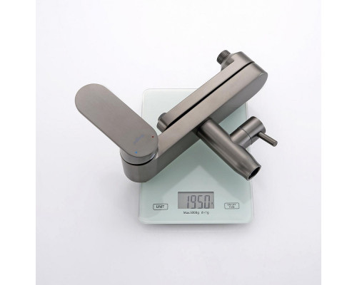 Душевая система Raglo R10.24.09 для ванны и душа излив поворотный 15 см, графит