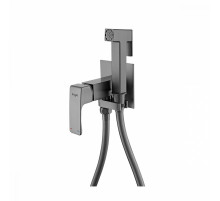 Смеситель Raglo R02.54.09 с гигиеническим душем встраиваемый , графит