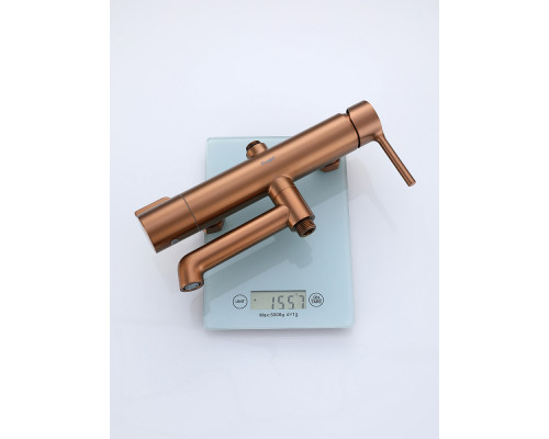 Душевая система Raglo R20.24.33 для ванны и душа излив поворотный 15 см, матовая медь