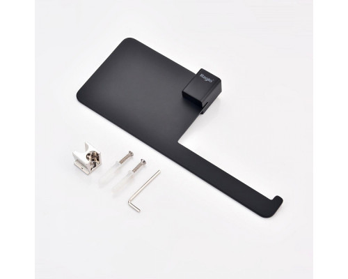 Держатель для туалетной бумаги Raglo R301.03.06 с полкой,черный