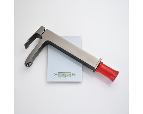 Смеситель Raglo R01.15.09 для раковины высокий монолитный, графит