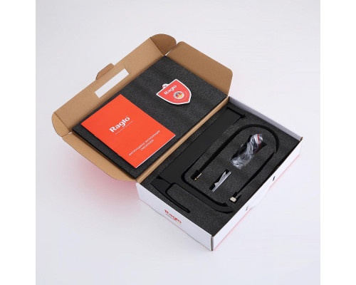 Смеситель Raglo R02.15.06 для раковины высокий монолитный, черный