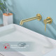 Смеситель Raglo R20.11.03 для раковины встраиваемый монолитный, сатин золотой