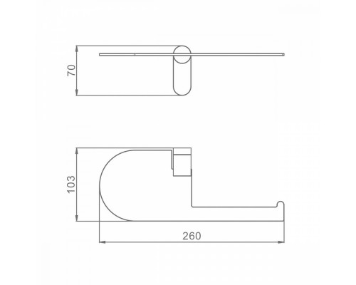 Держатель для туалетной бумаги Raglo R300.03 с полкой,хром