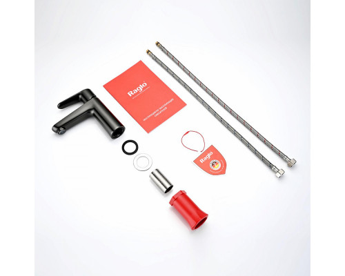 Смеситель Raglo R31.10.09 для раковины монолитный, графит