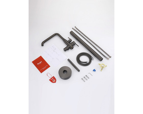 Смеситель Raglo R20.33.09 для ванны напольный монолитный, графит