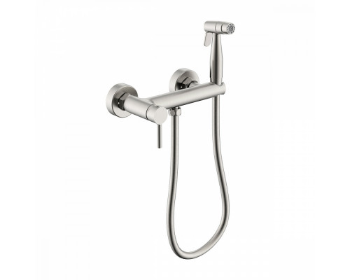 Смеситель Raglo R20.51.05 с гигиеническим душем настенный , сатин