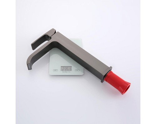 Смеситель Raglo R02.15.09 для раковины высокий монолитный, графит