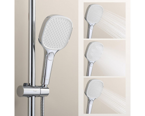 Душевая система Raglo R22.26 для ванны и душа с термостатом излив поворотный 15 см, хром