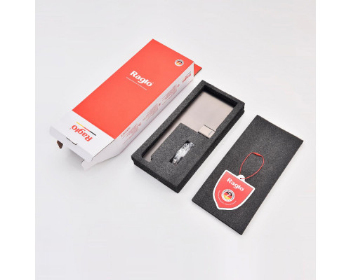 Держатель для туалетной бумаги Raglo R301.03.09 с полкой,графит