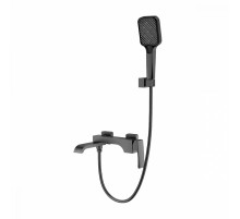 Смеситель Raglo R02.30.09 для ванны и душа настенный излив поворотный 15 см, графит