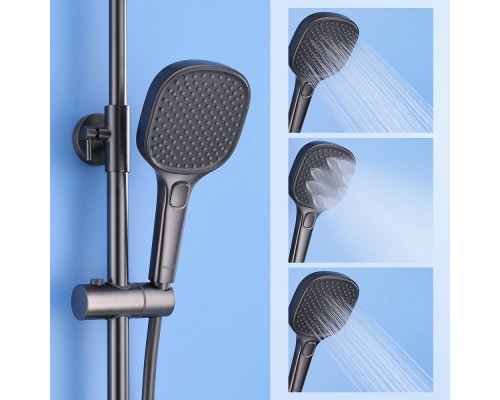 Душевая система Raglo R30.24.09 для ванны и душа излив поворотный 15 см, графит
