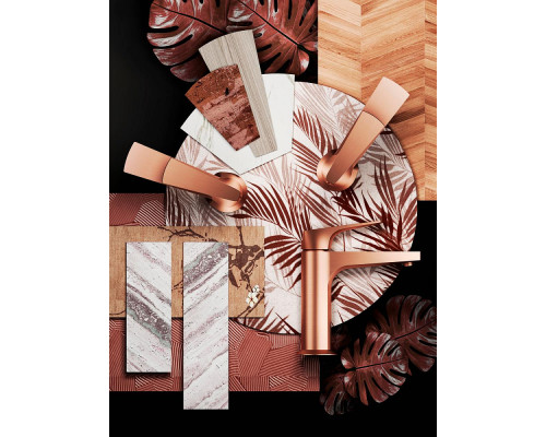 Смеситель Raglo R07.10.33 для раковины монолитный, матовая медь